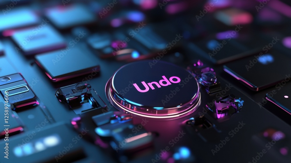 Aufkleber the image has a futuristic and technological feel to it, with the keyboard