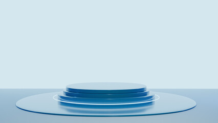 Stage Podium, Product display platform. 3D rendering