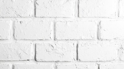 Fototapeta premium Bright White Cinderblock Wall. A Minimalist Background with Ample Copy Space for Creative Design