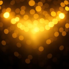 Fototapeta premium The background is sparkling with golden bokeh and soft focus creating a glowing light effect Bokeh light lights background bokeh abstract light bright effect shiny