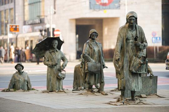 Monument to Anonymous passer (Pomnik Anonimowego Przechodnia) in Wroclaw, Poland
