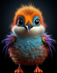 Kolibri, schwarzer Hintergrund