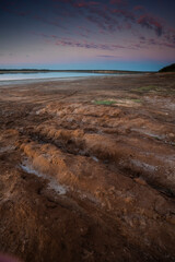 Semi desert environment landcape, La Pampa province, Patagonia, Argentina.