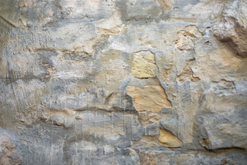 fashionable modern stone uneven wall surface in the interior of the house
