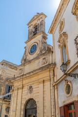 Torre dell'Orologio, à Galatina, dans les Pouilles, Italie