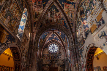 Naklejka premium Magnifiques fresques de la Basilica di Santa Caterina d'Alessandria, à Galatina, dans les Pouilles, Italie