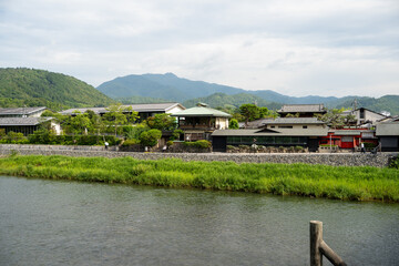 Fototapeta premium Togetsukyō Bridge View