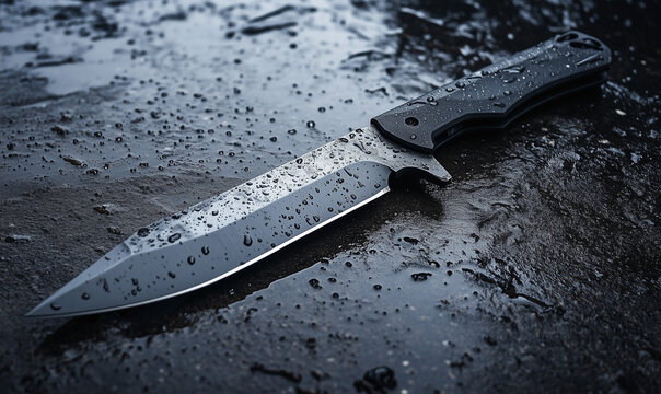 High-performance quick-draw combat knife featuring a sleek matte silver handle for precise tactical action innovation