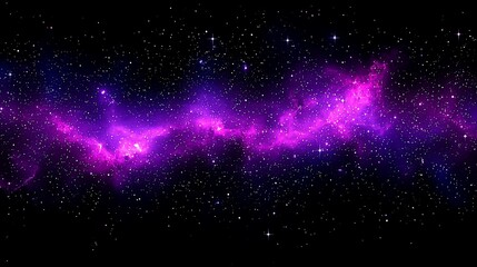 Obraz premium Purple nebula in space, cosmic background, starfield, astronomy, science