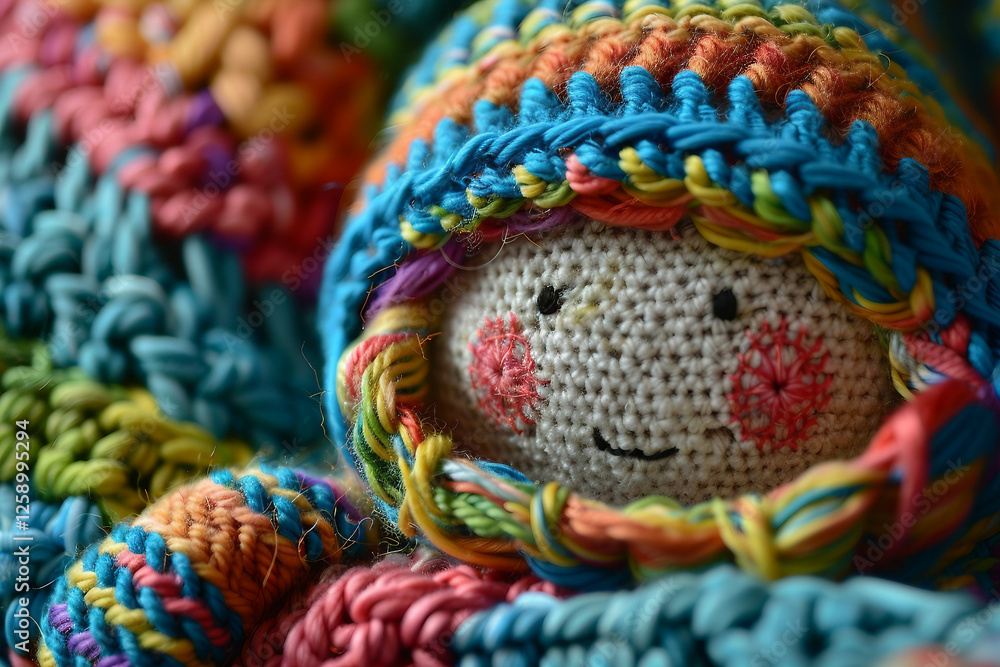 Poster plush handmade toys created with generative ai