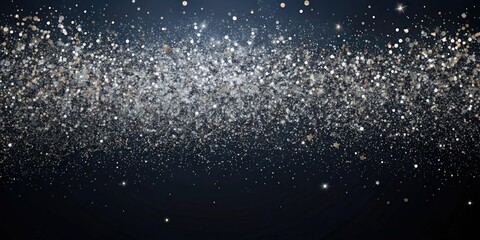 Dark charcoal background with scattered silver metallic dust particles, neglect, charcoal, rusty, abandoned, black texture