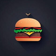 hamburger food logo