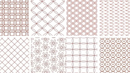 Collection hand drawn patterns dots lines gr