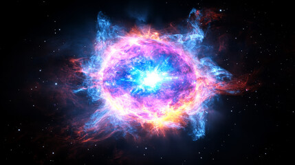 Obraz premium Neutron Stars: The Dense Remnants of Supernovae.