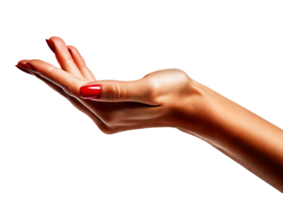 Female hand elegantly stretched, mock up for product display