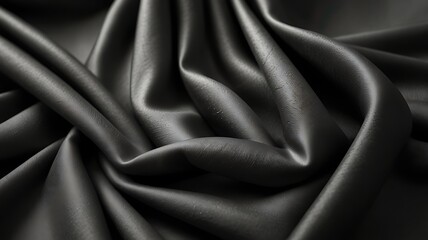 Fototapeta premium Smooth Black Fabric