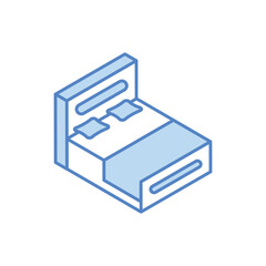 Bed vector icon