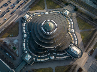  roof of the centennial hall Wroclaw, Lower Silesia Poland.