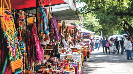 A vendor selling hot dogs on a busy street corner with pedestrians walking past. The busy urban street contrasts with the vendors peaceful work