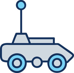 Space Exploration Car Icon