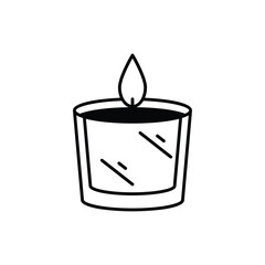 Candles vector icon