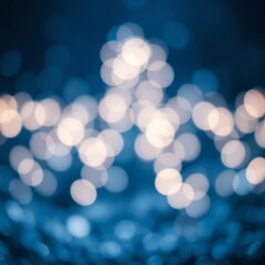 Abstract dark navy blue glitter lights background circle blurred bokeh festive backdrop for christmas holiday or event winter card or invitation Bokeh light lights background bokeh abstract l