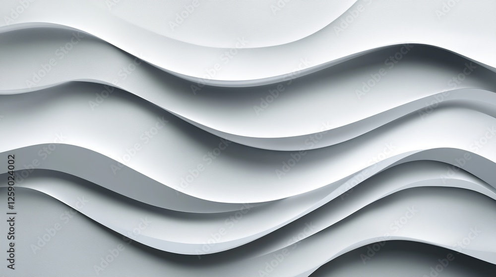 Poster abstract elegant background design with grey and white wave lines. horizontal gray background with w