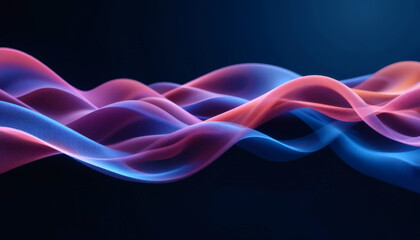 Obraz premium Abstract digital wave pattern with smooth flowing curves, dynamic gradients, and futuristic design, perfect for backgrounds, technology visuals, AI concepts, and modern graphic design projects.
