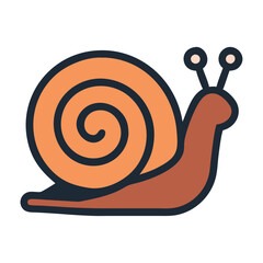 Desert wildlife snail icon illustration © Stockgiu