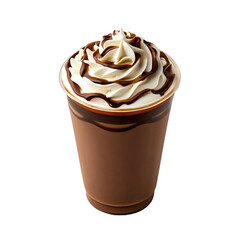 Delicious Mocha with Whipped Cream and Chocolate Drizzle: Perfect for Cafe Branding, Coffee Menus, and Cozy Beverage Photography.