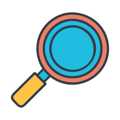 Biology magnifying glass icon
