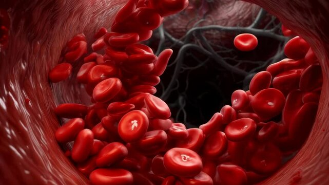 O3 or Ozone molecules combining with blood cells and integrating into the metabolism.	