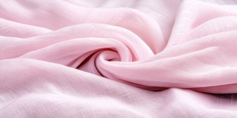 Fototapeta premium Soft pink fabric texture with elegant swirl pattern