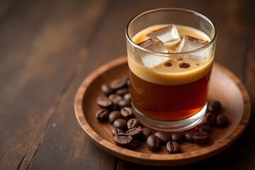 Different cups of coffee with cappuccino, cinnamon, and espresso on a table in the morning