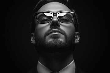 Fototapeta premium Un homme d'affaires au travail