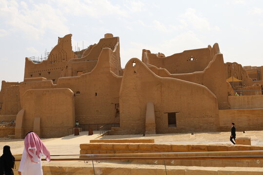 Al Diriyah old capital . Riyadh Saudi Arabia - Diriyah ruins - Saudi culture. National day Saudi Founding Day
