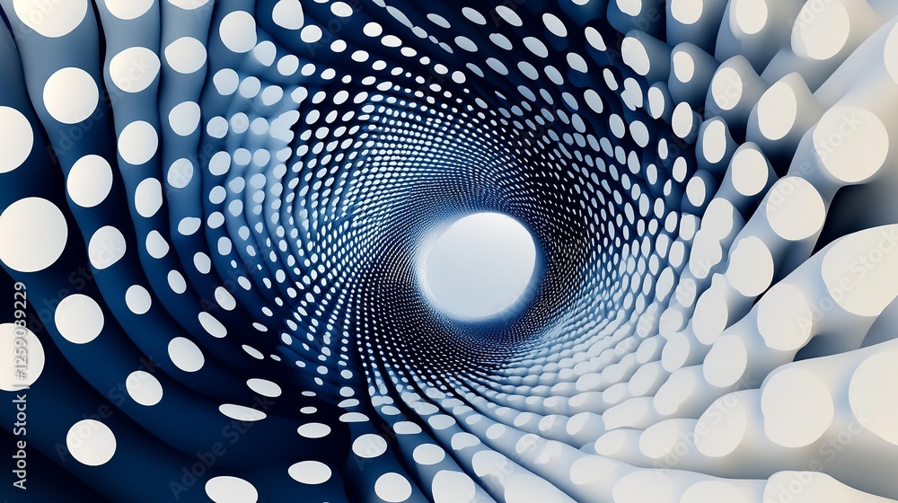 Poster abstract blue and white background with dotted and geometric patterns, suitable for digital content 