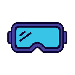 Virtual Reality Goggles Augmented Experience Icon