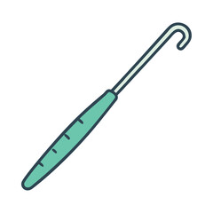 Crocheting Metal Hook Tool Icon