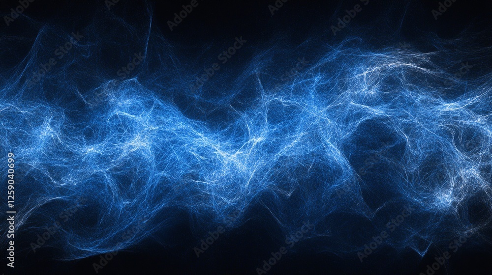 Poster captivating abstract blue sparkling particle background for creative design