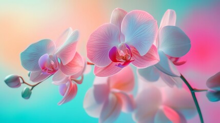 Gradient Medium Orchid to Medium Turquoise abstract background 