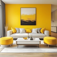 modern living room interior ai generative