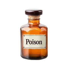 Old-fashioned apothecary bottle labeled "Poison"