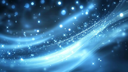 Obraz premium Blue curved abstract background