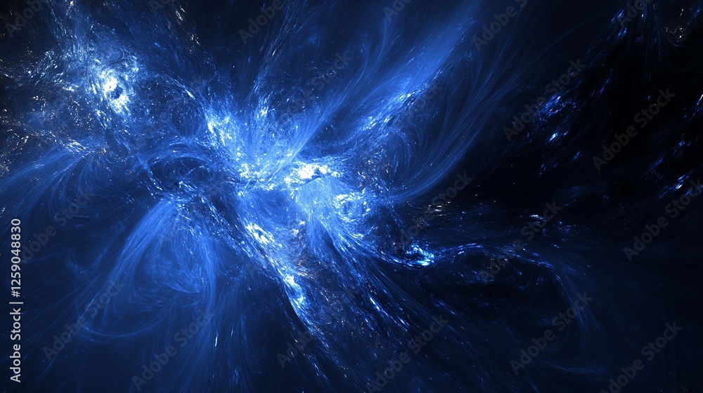 Poster dark blue background with abstract graphic elements for presentation background design.