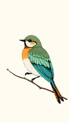 Fototapeta premium kingfisher on branch