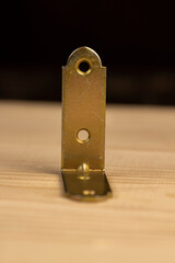 metal corner for connecting wooden parts with screws