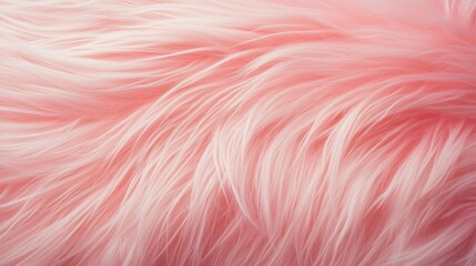 Soft pink fur creates a cozy and inviting texture perfect for interior decor and fashion accessories