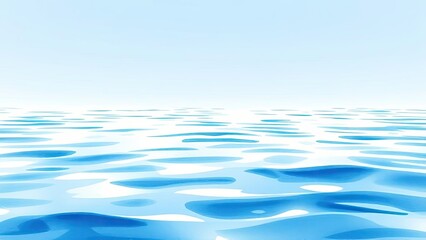 Calm Ocean Water Surface Blue Sea Background Summer Seascape