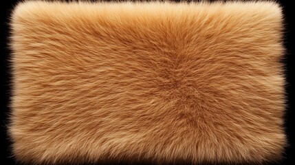 Soft golden fur piece showcased against a dark background highlighting its texture and color